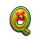 santas slay letter q symbol icon