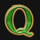 scarab temple q letter symbol icon
