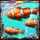 sea treasure deep dive clownfish symbol icon