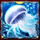 sea treasure deep dive jellyfish symbol icon