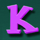 selfie elfie k letter symbol icon
