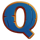 serengeti sunrise hold and earn letter q symbol icon