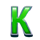 seven and gems k symbol icon