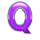 seven and gems q symbol icon