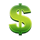 seven seven seven dollar symbol icon