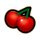 seven seven xmas cherry symbol icon