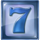 sevens high ultra blue 7 symbol icon