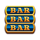 shadow of luxor jackpot triple bar symbol icon