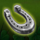 shamrock n roll horseshoe symbol icon