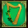 shamrock surprise harp symbol icon