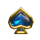 shamrock surprise spade symbol icon