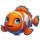 shark treasure goldfish symbol icon