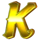 shark treasure k symbol icon