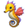 shark treasure seahorse symbol icon