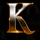 shield of glory k symbol icon