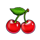 shining crown deluxe clover chance cherry symbol icon