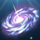 shooting stars black hole symbol icon
