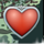 silver unicorn heart symbol icon