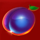 sizzling bells plum symbol icon