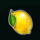 sizzling blaze deluxe lemon symbol icon