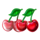 sizzling diamonds cherry symbol icon