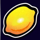 sizzling hot 6 extra gold lemon symbol icon