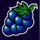 sizzling hot deluxe grape symbol icon