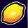 sizzling hot deluxe lemon symbol icon