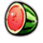 sizzling hot quattro watermelon symbol icon