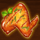 sizzling spins chicken leg symbol icon