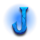 skull carnival blue j symbol icon