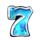 skull spirit 7s hold and win blue 7 symbol icon