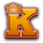 sleeping dragon k symbol icon