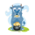 slot monsters blue monster with tail symbol icon