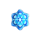 snowflakes blue symbol icon