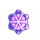snowflakes purple symbol icon