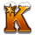 snowing gifts k symbol icon