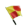 soccer joker flag symbol icon