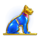 solar queen megaways blue cat symbol icon