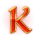 solar queen megaways red k symbol icon