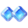 space coins hold and win blue gems symbol icon