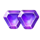 space coins hold and win purple gems symbol icon