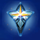 space gem deep blue gem symbol icon