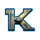 space wins k symbol icon