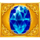 sparkling fortunes gold blue symbol icon