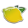 sparkling fresh lemon symbol icon