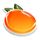 sparkling fresh orange symbol icon
