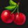 sparkling jackpot cherry symbol icon