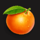 sparkling jackpot orange symbol icon