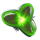 sparks green symbol icon
